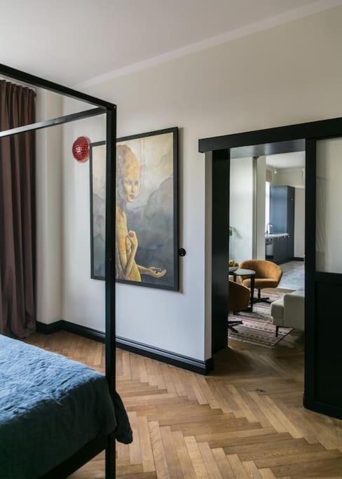 Dark Blue Apartment Warschau Exterior foto