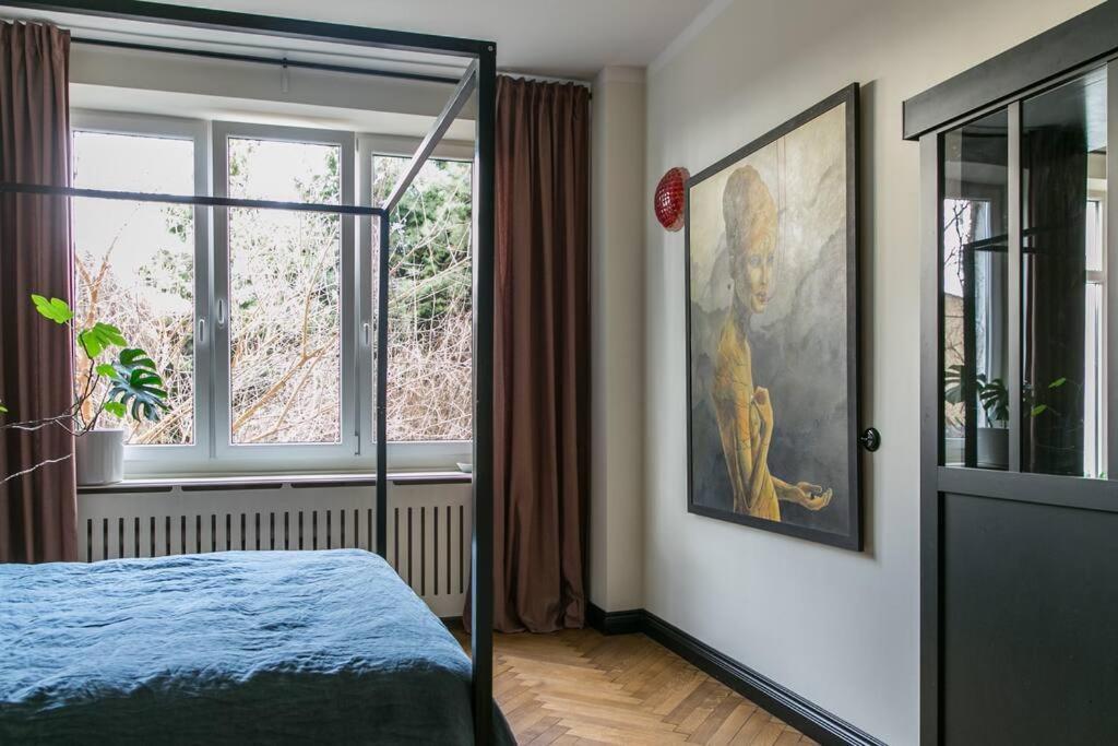 Dark Blue Apartment Warschau Exterior foto