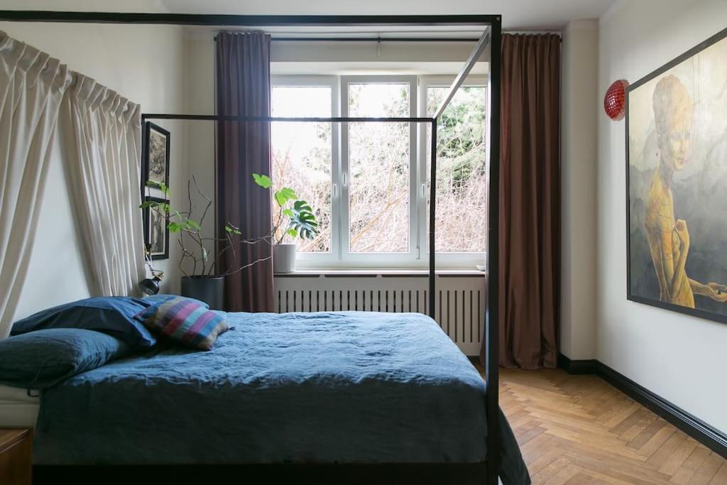 Dark Blue Apartment Warschau Exterior foto